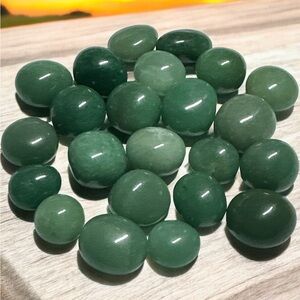 Green Adventurine Tumbles, Sold by the Bundle only